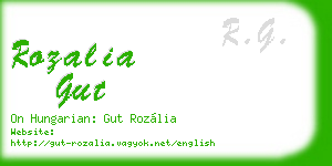 rozalia gut business card